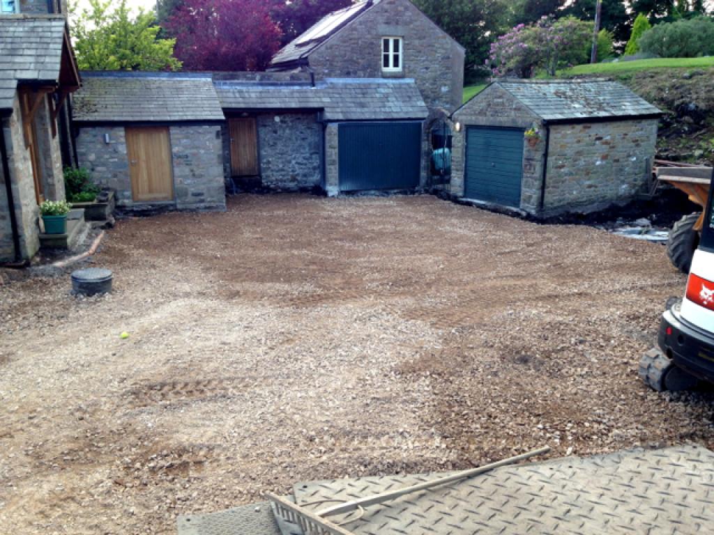 High Casterton, Kirkby Lonsdale, Driveway landscaping Landscape Gardeners Cumbria